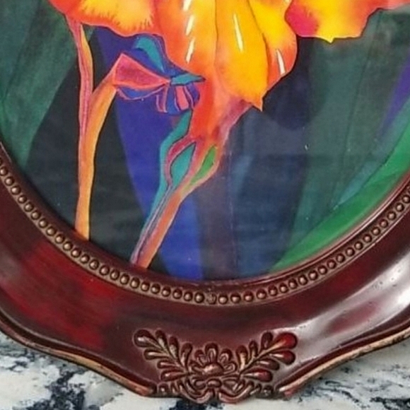 12×10 early 1900s Antique Deep Carved Picture frame  vintage Cherry Wiid - Picture 8 of 16